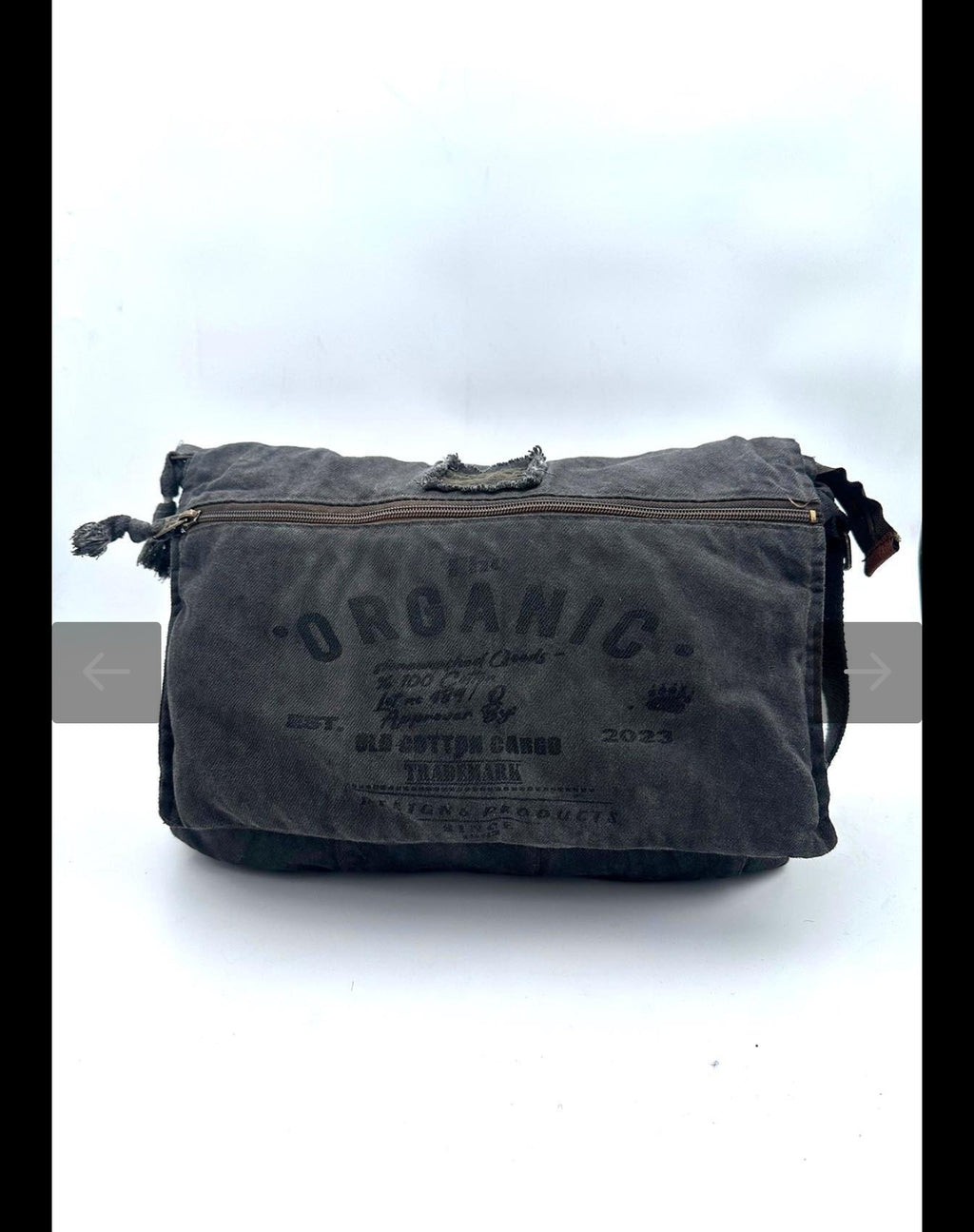Old Cotton Cargo Ayarlanabilir askılı fermuarlı omuz ve çapraz çanta