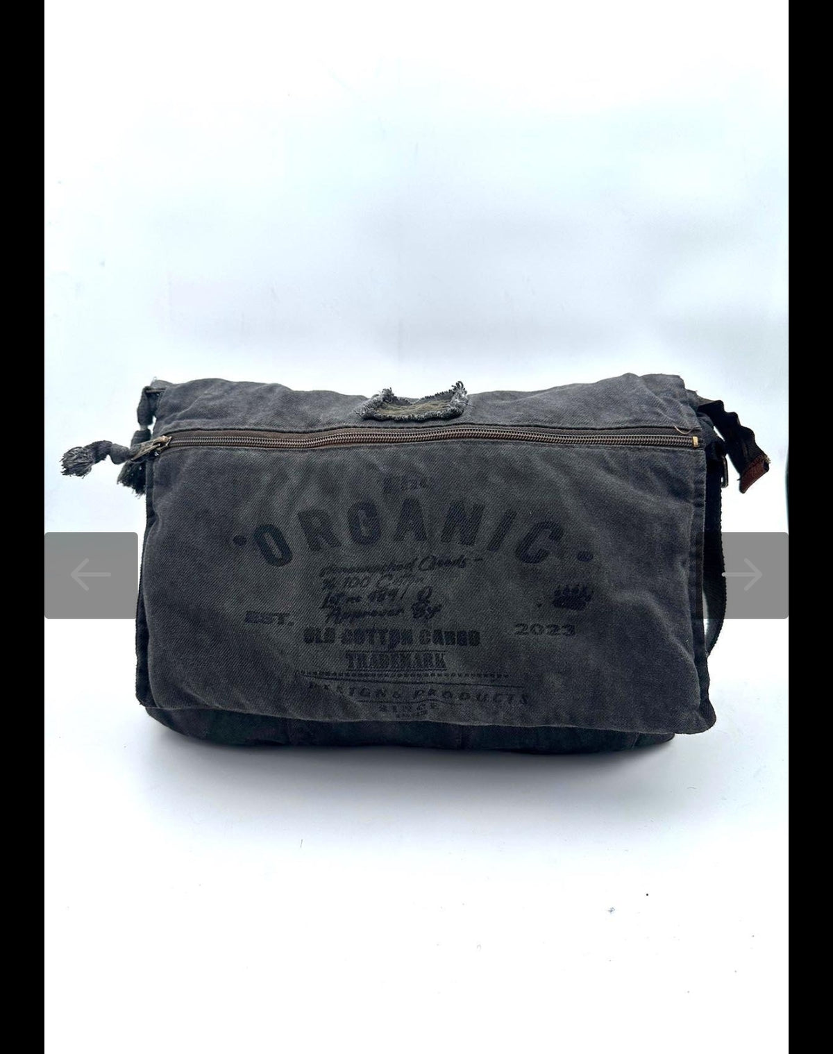 Old Cotton Cargo Ayarlanabilir askılı fermuarlı omuz ve çapraz çanta