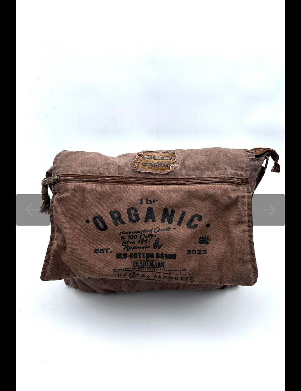Old Cotton Cargo Ayarlanabilir askılı fermuarlı omuz ve çapraz çanta